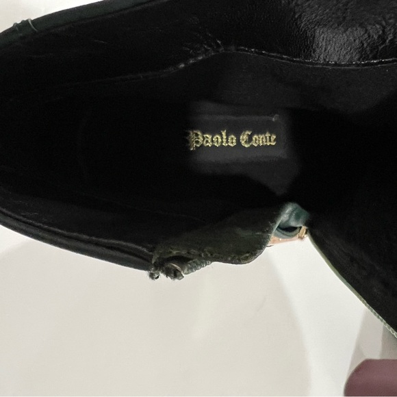 Paolo Conte Green Heeled Booties - Sz 35 - Picture 7 of 12